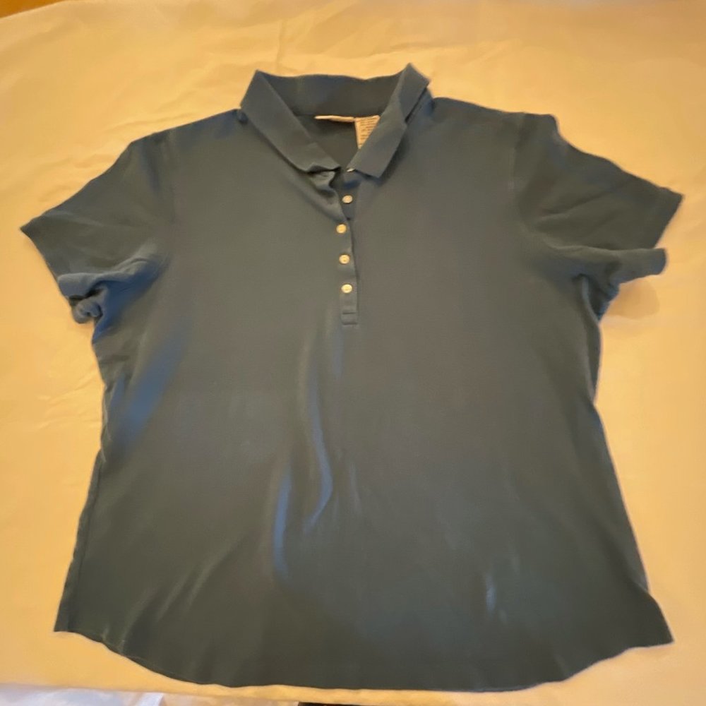 St John's Bay Slate Blue Polo Shirt